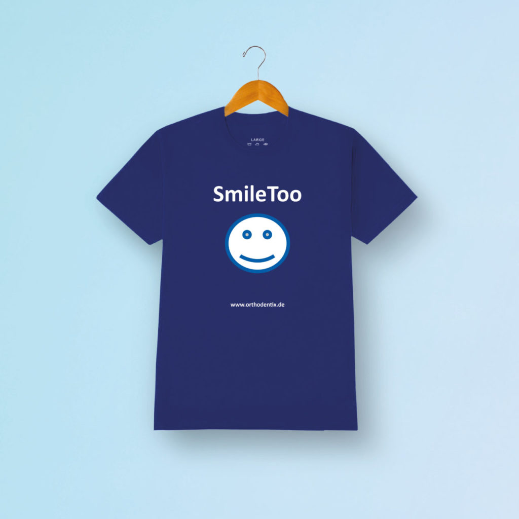 Fanartikel Merchandise Orthodentix Tshirt Smiletoo Blau